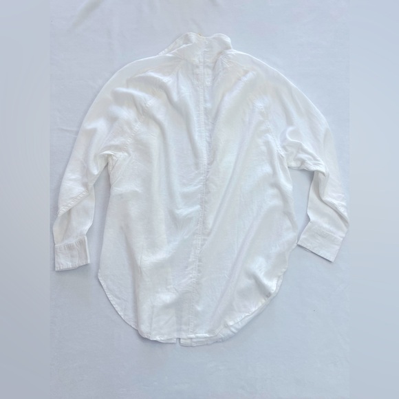 Aerie Pool to Party Linen Blend Cover up Shirt - Picture 3 of 3